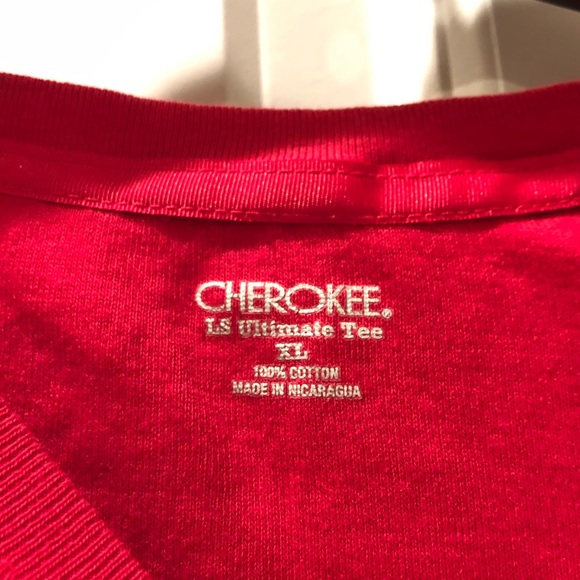 Cherokee Girls XL Red Long Sleeve Tee - Picture 3 of 3